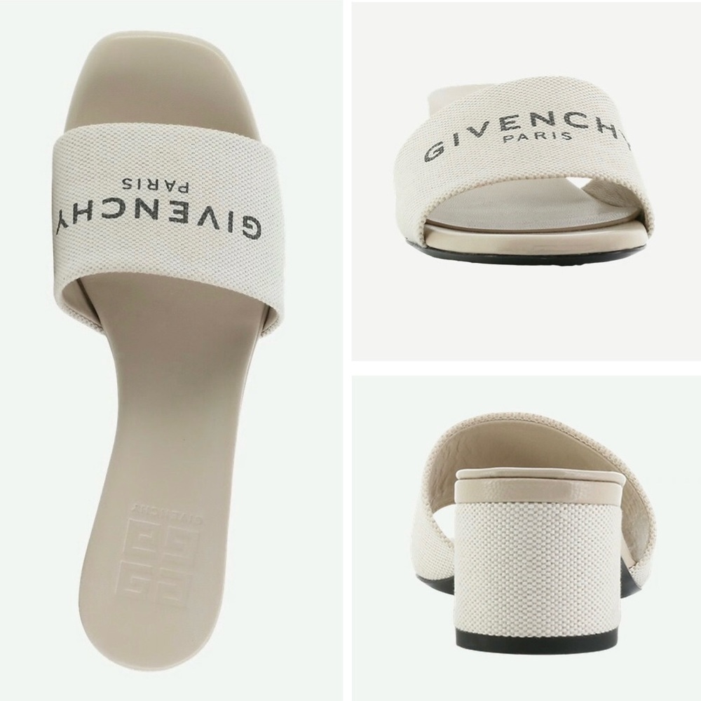 GIVENCHY 4g Slide Sandal In Beigeblack 41.5 - Picture 2 of 13